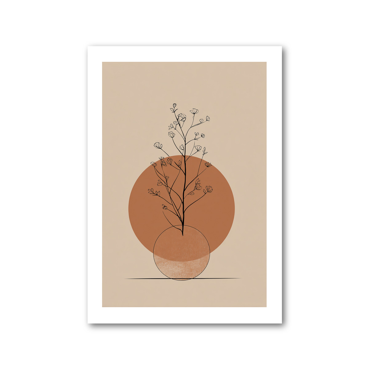 Home Decor Wall Art Giclée Art Print Scandinavian Botanical Tall